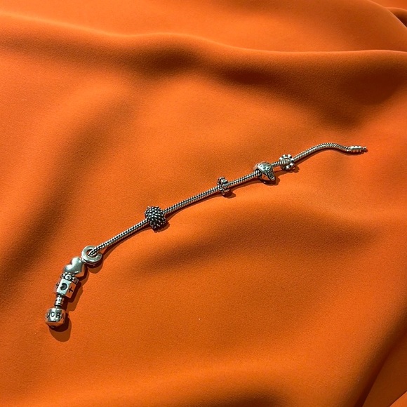 Pandora Jewelry Pandora Moments Snake Chain Charm Bracelet 79 With